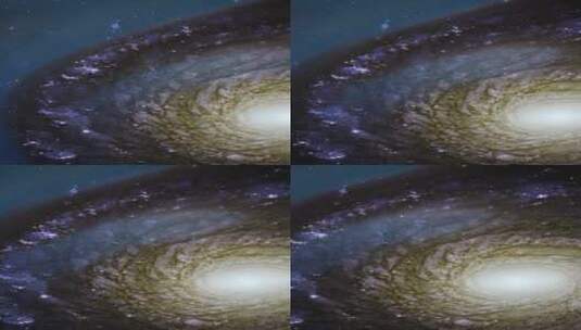 通过抽象视频覆盖的巨大明亮星系高清在线视频素材下载