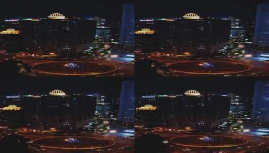 航拍贵州贵阳城市交通转盘高清在线视频素材下载