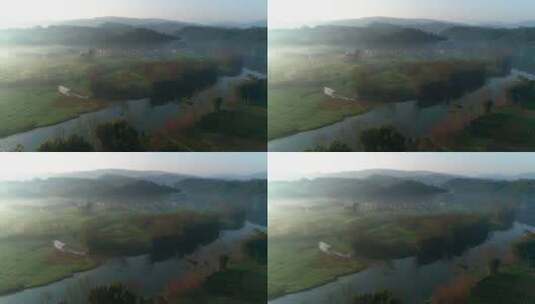 美丽乡村四川农村风景航拍高清在线视频素材下载