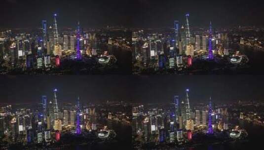 上海夜景航拍宣传片高清在线视频素材下载