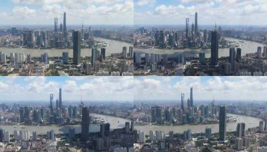 上海虹口区四川北路全景4K航拍高清在线视频素材下载
