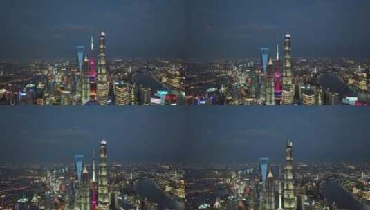 上海日落后风光高清在线视频素材下载