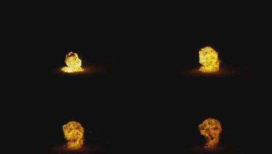 4k爆炸生成的多种火焰效果背景视频素材43高清在线视频素材下载