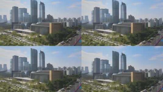 江苏大厦 新世界中心 写字楼 办公室高清在线视频素材下载