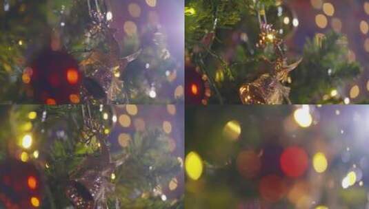 唯美欧美圣诞节氛围装扮布置水晶球铃铛合集高清在线视频素材下载