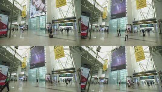 广州白云机场登机口4K25帧高清在线视频素材下载