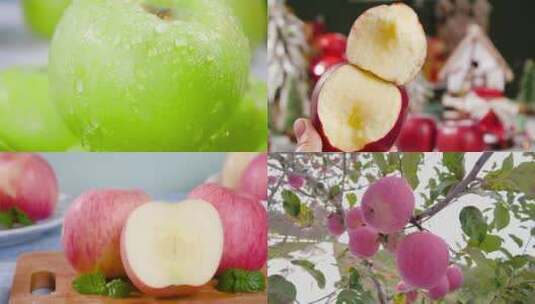 新鲜苹果素材高清在线视频素材下载