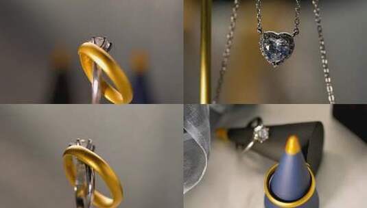 6548 项链 戒指 珠宝 宝石高清在线视频素材下载
