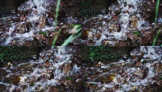 自然溪流溪水水资源生态高清在线视频素材下载