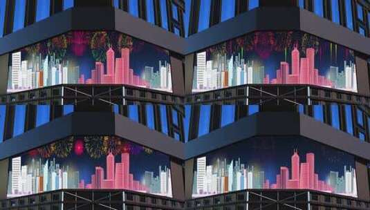 现代城市裸眼3d（可定制）高清在线视频素材下载