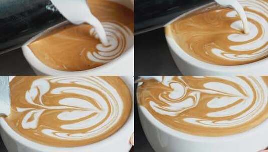 咖啡制作磨咖啡咖啡饮料高清在线视频素材下载