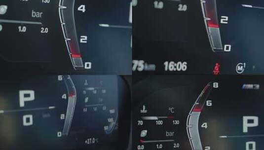 BMW宝马仪表M仪表高清在线视频素材下载