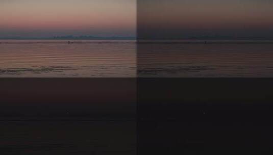 太湖长洲苑湿地公园湖面日落4K延时摄影高清在线视频素材下载