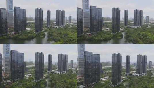 深圳城市房地产航拍高清在线视频素材下载