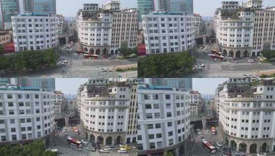 广州珠江边骑楼建筑高清在线视频素材下载