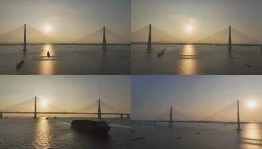 沪苏通大桥高清在线视频素材下载