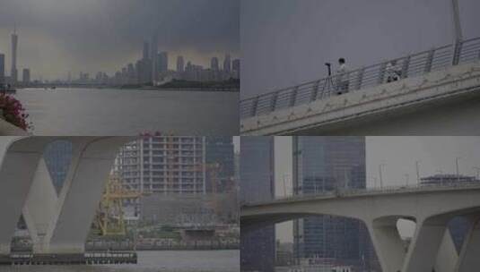 2023广州珠江新城CBD建筑群合集高清在线视频素材下载