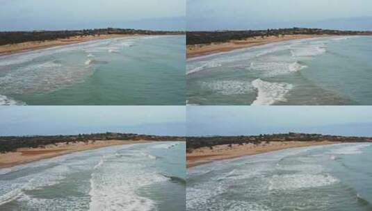 Beach，西西里岛，曼纳拉，意大利高清在线视频素材下载