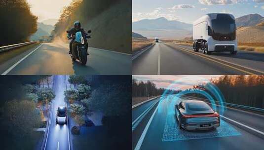 山间旅途自由驰骋 驾驶乐趣公路探险风景如高清在线视频素材下载