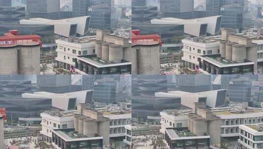 上海徐汇滨江西岸文化艺术中心航拍混剪高清在线视频素材下载