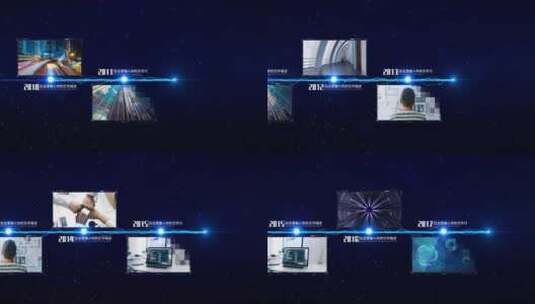 大气蓝色科技时间线高清AE视频素材下载
