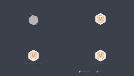 简单图形LOGO开场展示AE模板高清AE视频素材下载