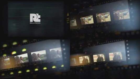 胶片创意滑动视频展示电影感AE模板高清AE视频素材下载