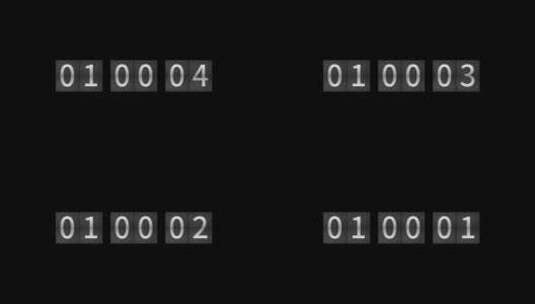 时间数字简洁字幕包装展示高清AE视频素材下载