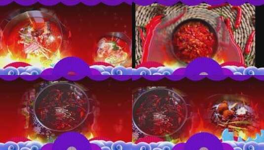 国潮风中国特色美食节宣传AE模板高清AE视频素材下载