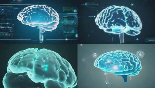 科技人体大脑特写 (3)高清在线视频素材下载
