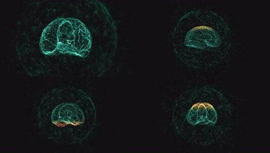 AI人工智能科技芯片大脑数字代码高清在线视频素材下载