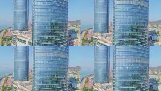 【原创4K】厦门世茂海峡双子大厦高清在线视频素材下载