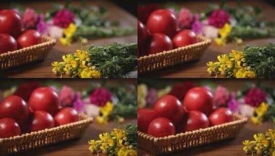 番茄西红柿蔬菜美食 (3)高清在线视频素材下载