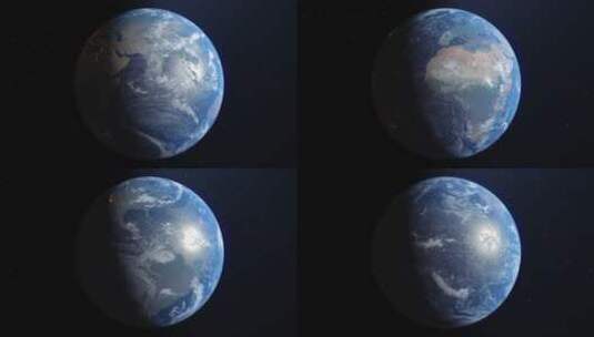 旋转的地球高清在线视频素材下载