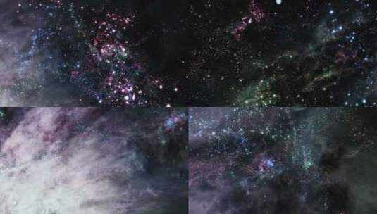 银河系背景高清在线视频素材下载
