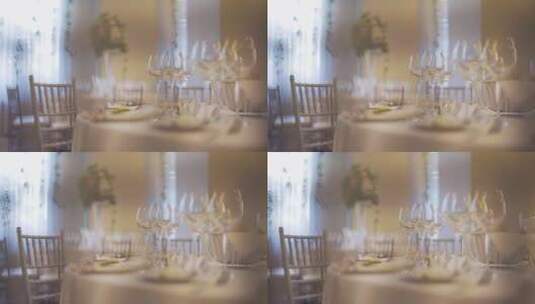 婚宴装饰桌高清在线视频素材下载