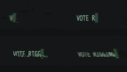 英文操纵选票的创意动画高清在线视频素材下载