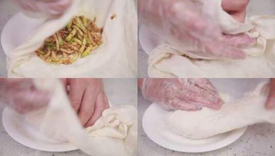 腌制芥菜榨菜脱水高清在线视频素材下载