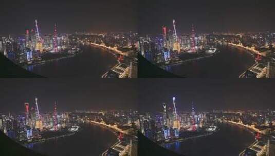 上海外滩城市夜景4K高清在线视频素材下载