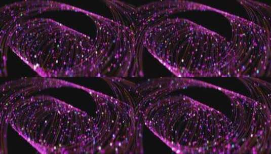 紫色螺旋粒子河流舞台背景4k高清在线视频素材下载
