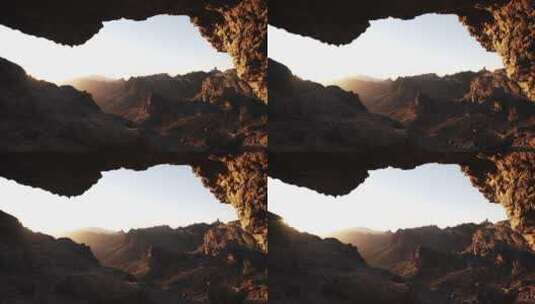 洞穴的奇特景观高清在线视频素材下载