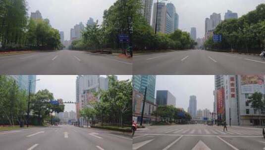 上海封城中公路街景景象高清在线视频素材下载