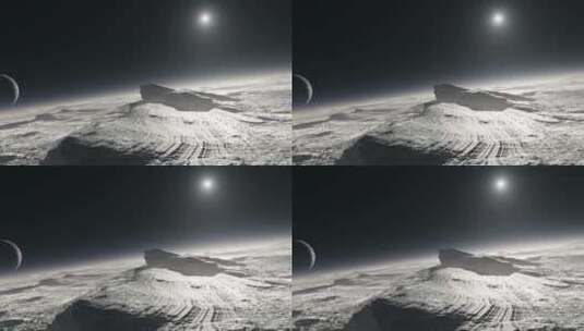 冥王星的表面高清在线视频素材下载