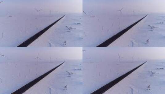 西部风力发电场高清在线视频素材下载