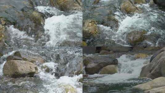 山野间的流水瀑布高清在线视频素材下载