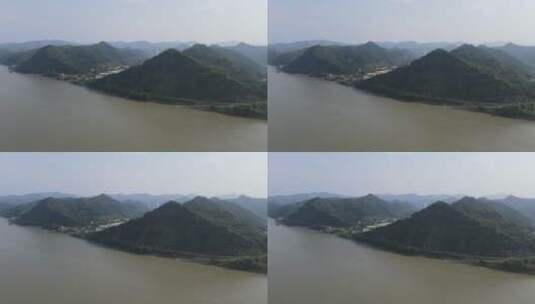 航拍湖北宜昌磨基山森林公园高清在线视频素材下载