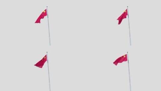 4K聂耳音乐广场升国旗高清在线视频素材下载
