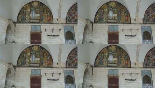 耶路撒冷老城圣雅各主教座堂高清在线视频素材下载