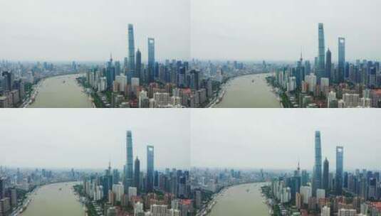 上海陆家嘴的建筑高清在线视频素材下载