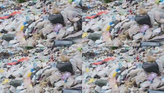 城市化工业生活垃圾成堆污染环境素材高清在线视频素材下载